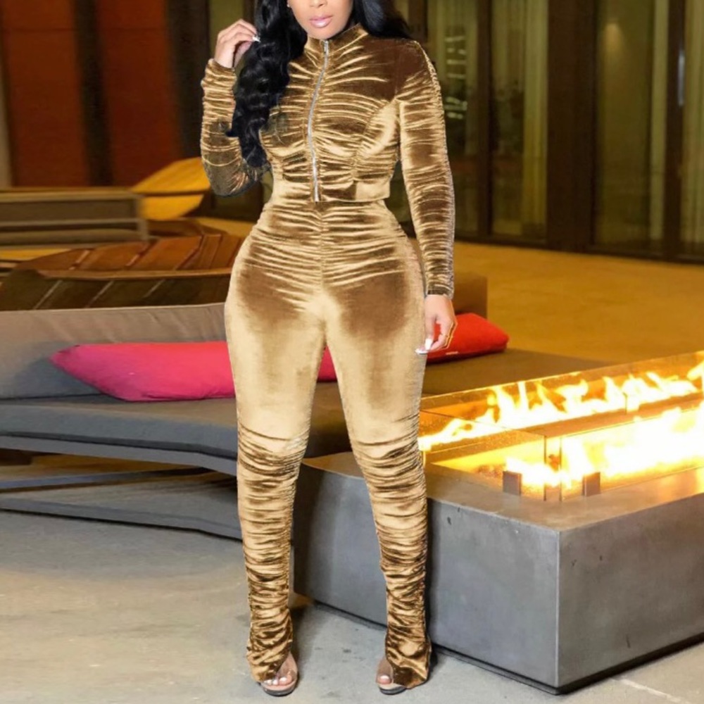 Velvet Stacked Tracksuit
